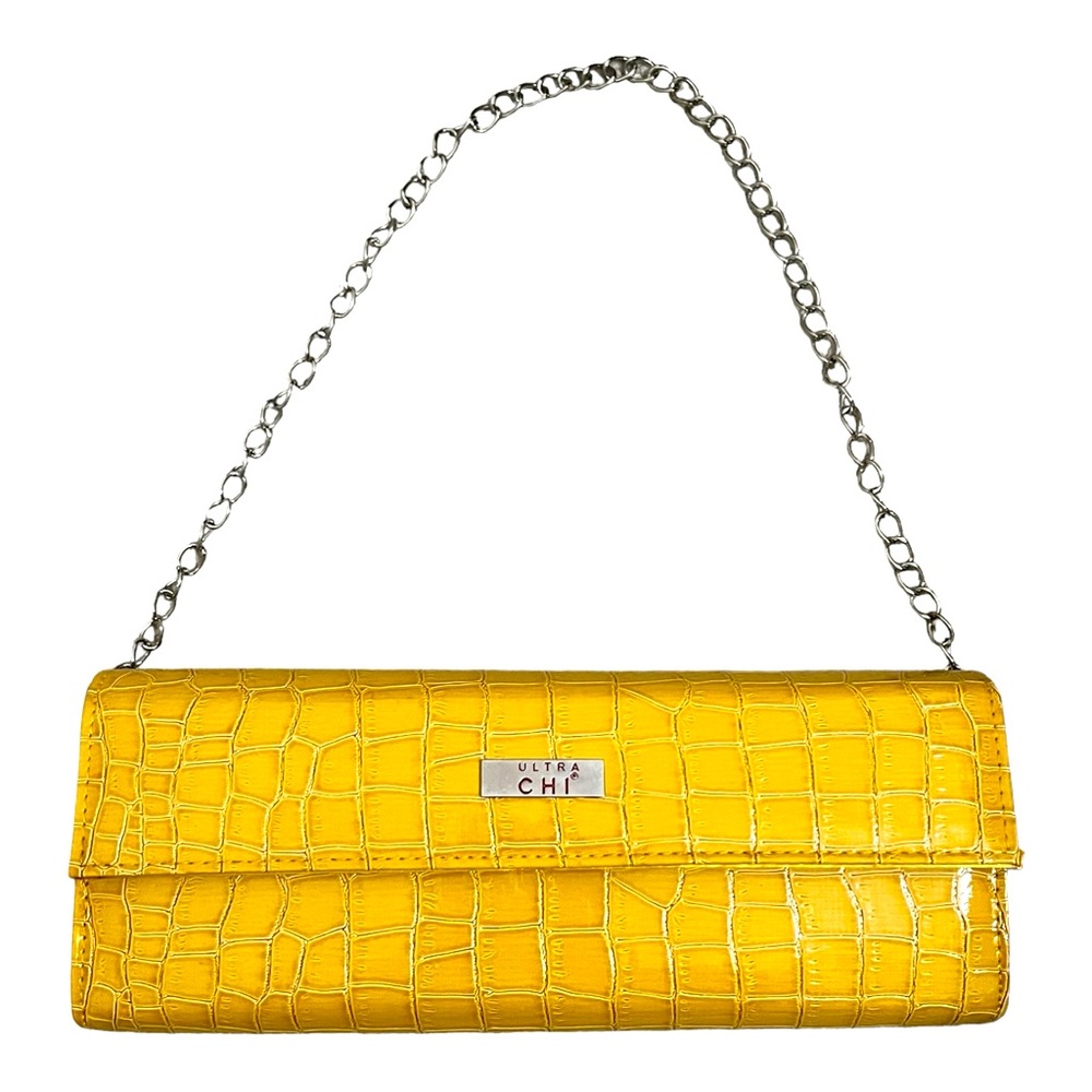 COPY - Ultra CHI flat / curling iron Travel Case CHI yellow crocodile skin purs…